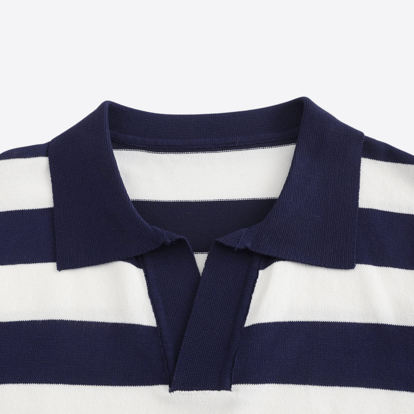 Striped Short Sleeve Polo Shirt